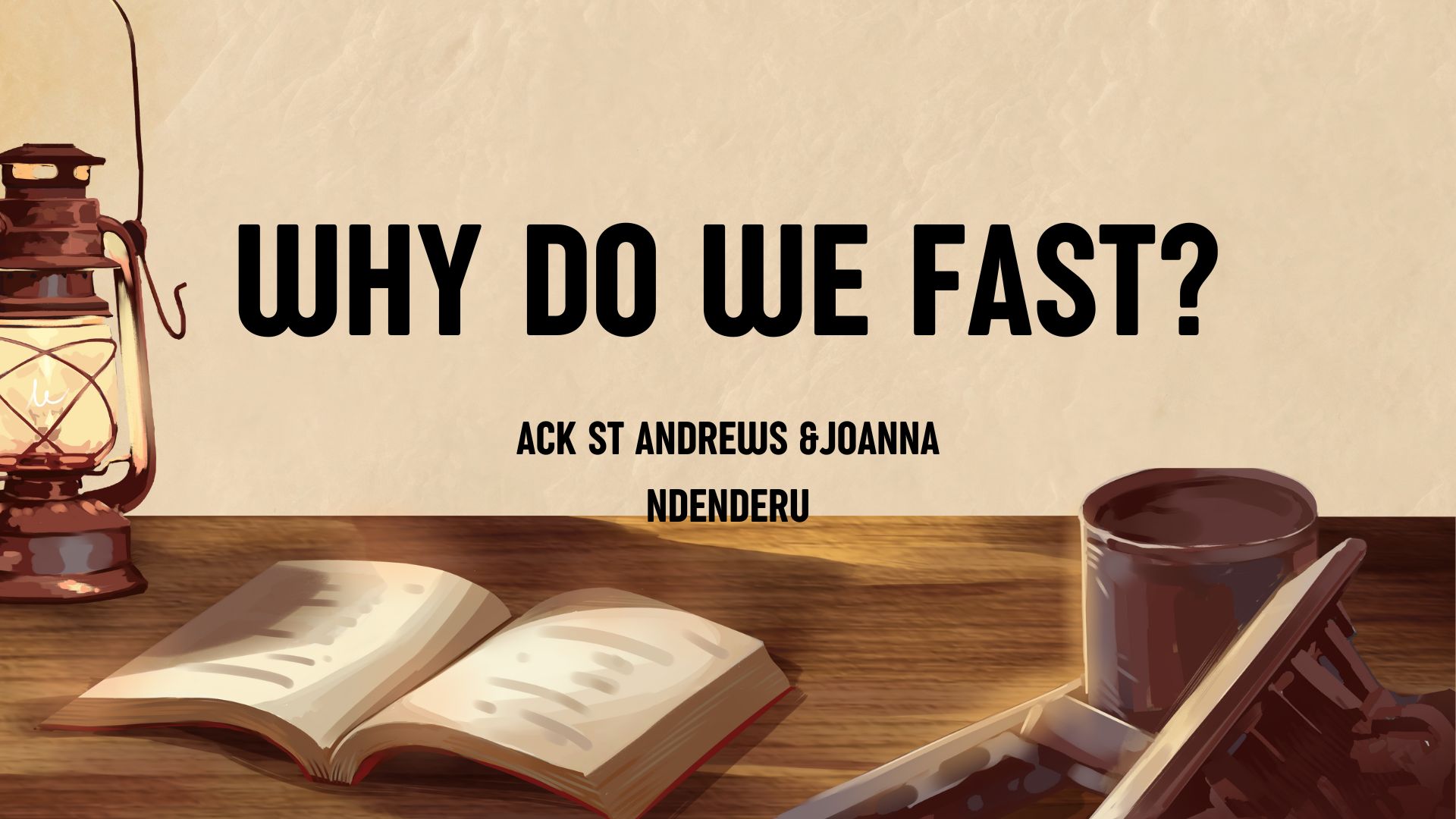 Why do we fast