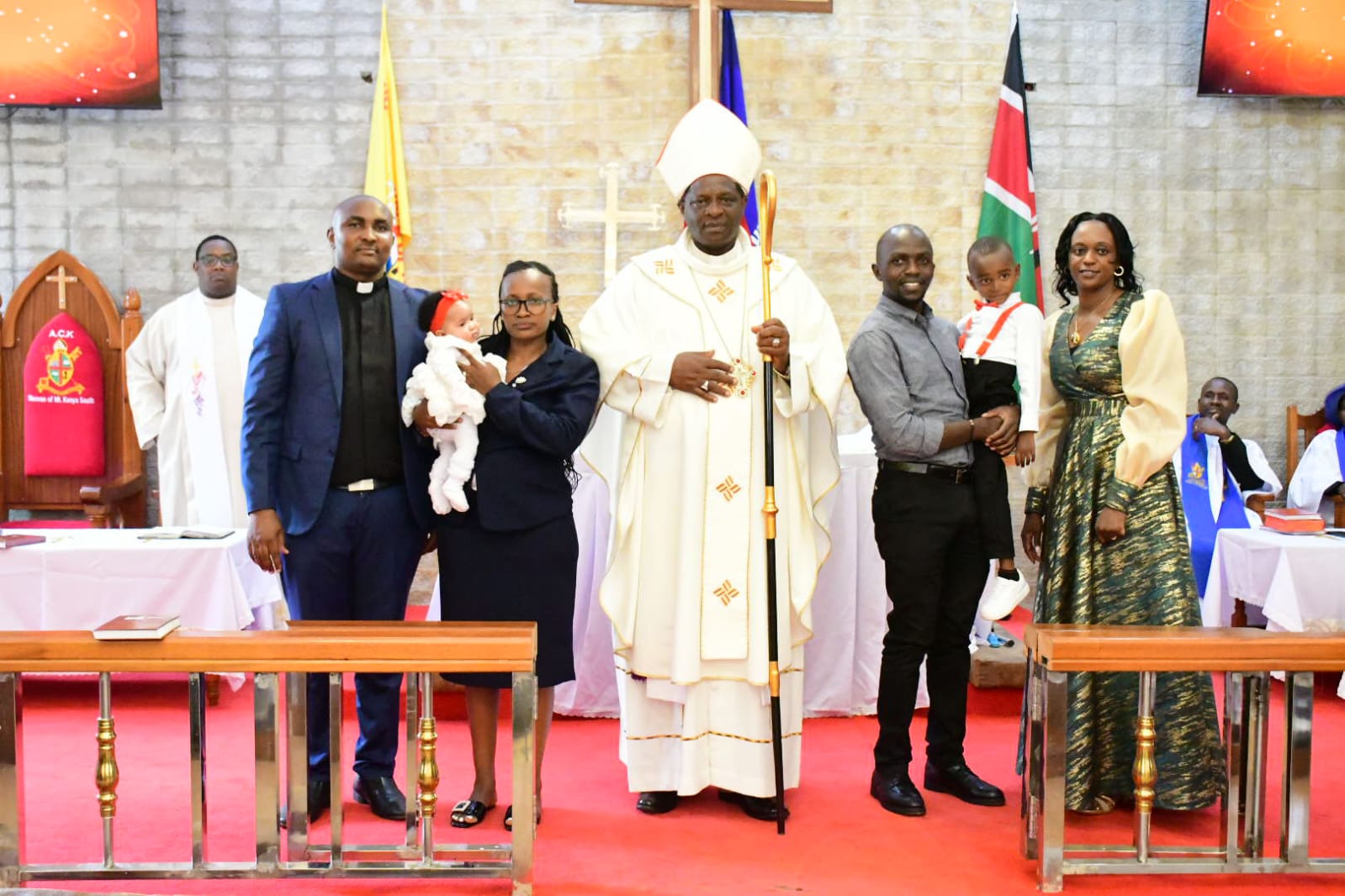 BABIES NATHAN ELIANA & YITZHAK BAPTISED IN COLOURFUL CEREMONY 